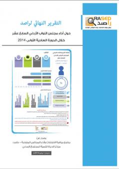 التقرير النهائي لراصد حول أداء مجلس النواب الأردني السابع عشر خلال الدورة العادية 2014 -بطاقات تقييم أداء النواب